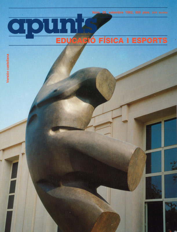 Portada 29 Apunts Educación Física y Deportes. INEFC