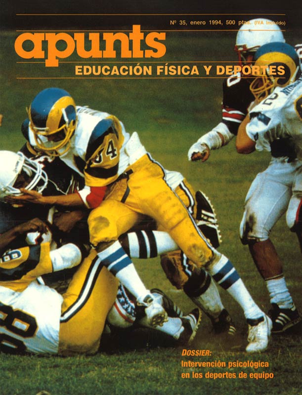 Portada 35 Apunts Educación Física y Deportes. INEFC