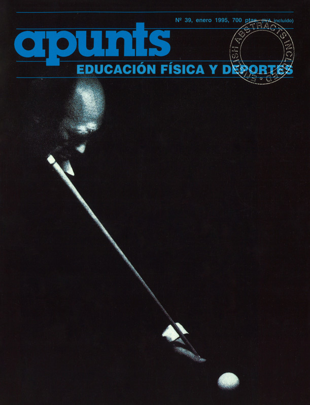 Portada 39 Apunts Educación Física y Deportes. INEFC