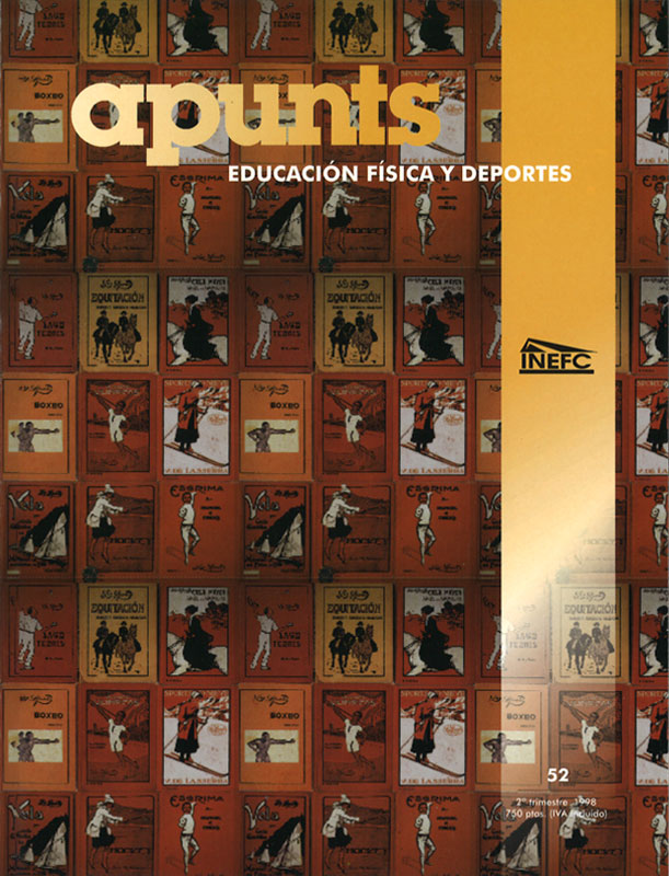 Portada 52 Apunts Educación Física y Deportes. INEFC