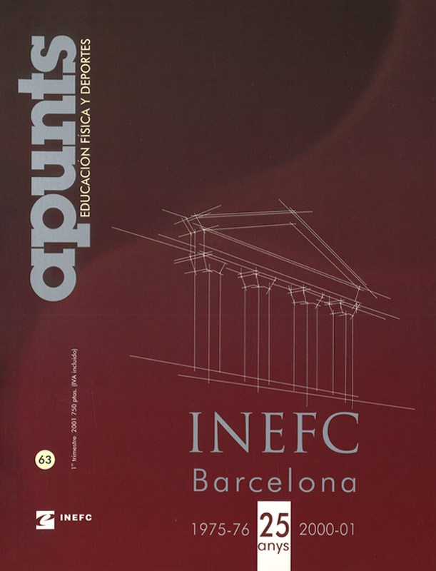 Portada 63 Apunts Educación Física y Deportes. INEFC