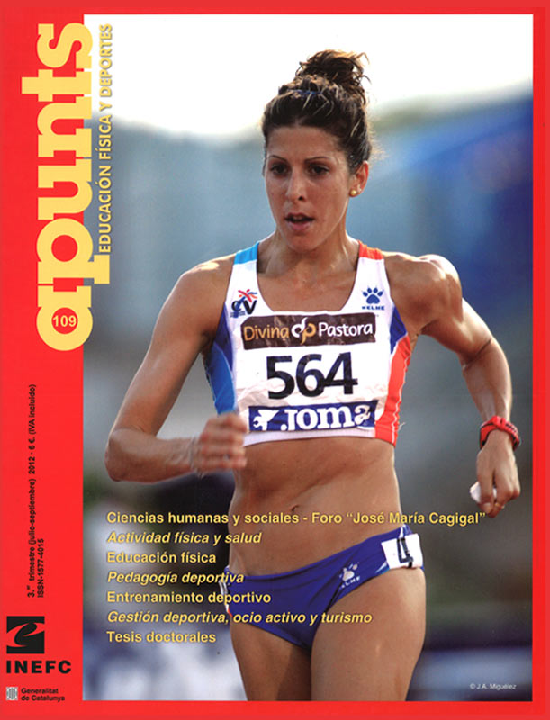 Portada 109 Apunts Educación Física y Deportes. INEFC