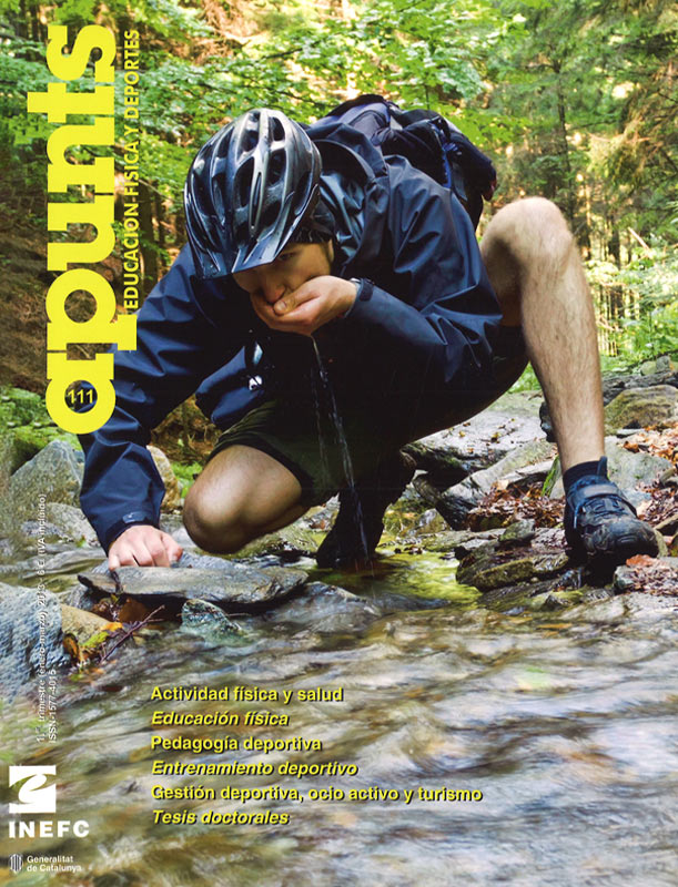 Portada 111 Apunts Educación Física y Deportes. INEFC