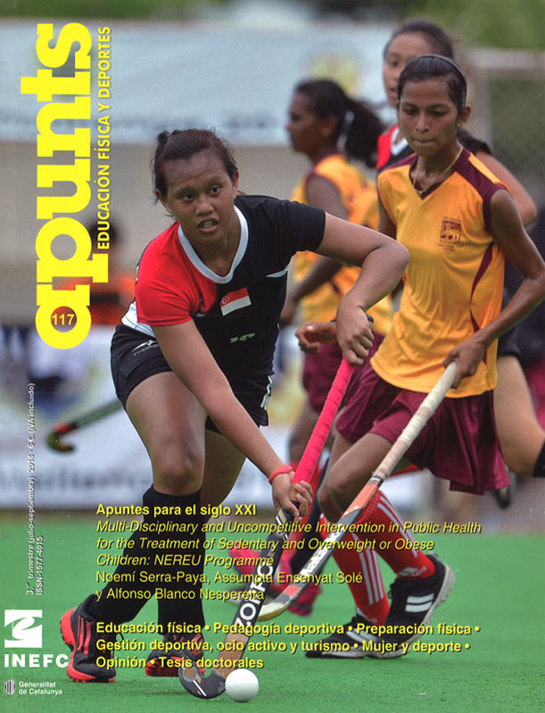 Portada 117 Apunts Educación Física y Deportes. INEFC