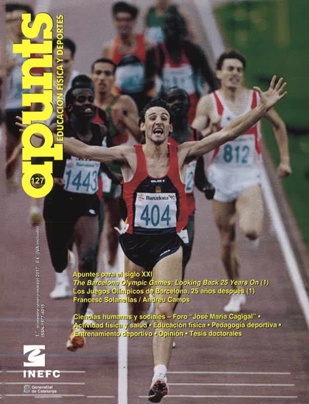 Portada 127 Apunts Educación Física y Deportes. INEFC