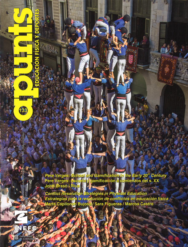 Portada 133 Apunts Educación Física y Deportes. INEFC