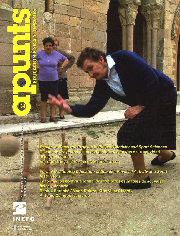 Portada 134 Apunts Educación Física y Deportes. INEFC
