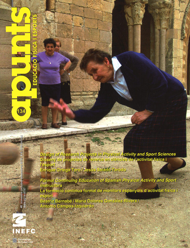 Portada 134 Apunts Educación Física y Deportes. INEFC