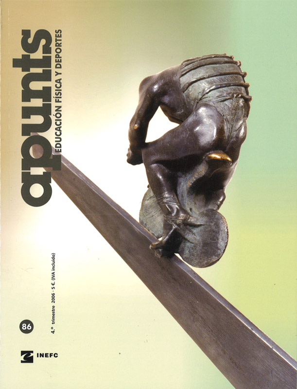 Portada 86 Apunts Educación Física y Deportes. INEFC