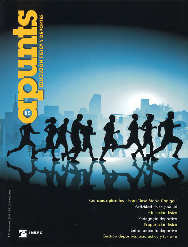 Portada 95 Apunts Educación Física y Deportes. INEFC