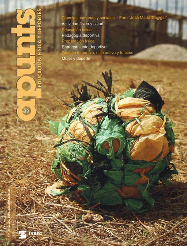 Portada 99 Apunts Educación Física y Deportes. INEFC